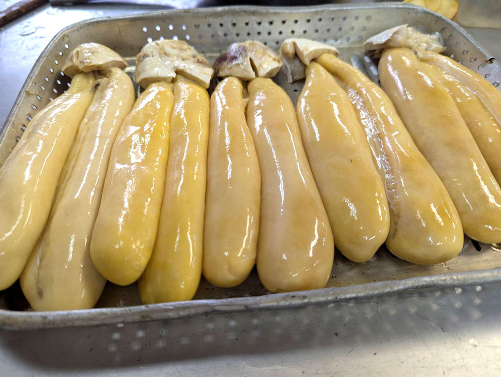 カラスミ血抜き後