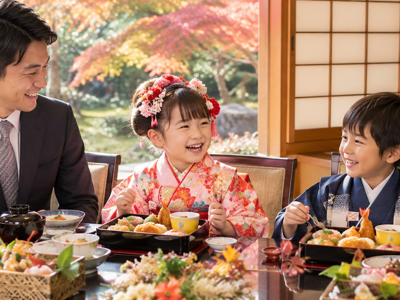 七五三のお祝いと食事の進め方【滋賀・甲賀で家族のお祝い】